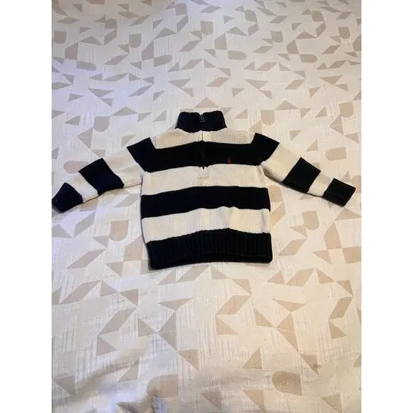 Polo Ralph Lauren Children’s Quarter Zip Sweater Size 2/2T - Picture 3 of 7